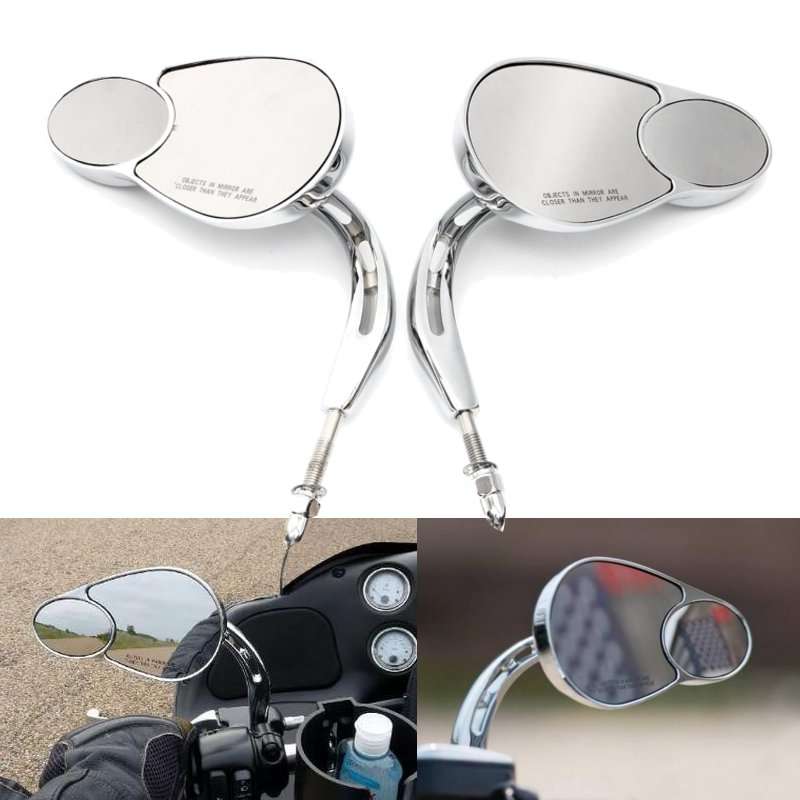 Motorcycle Rear View Mirrors For Harley Touring Road King Classic Softail Deluxe