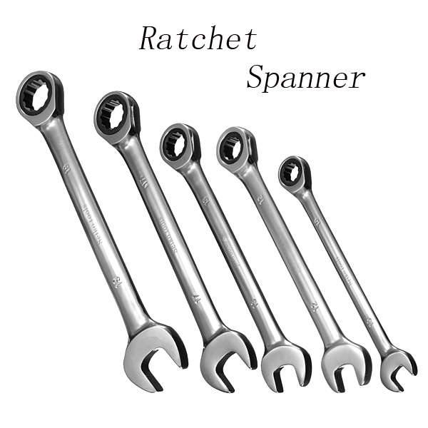 Pro Ratchet Spanner Fixed Head Ratcheting Wrench Socket Spanner
