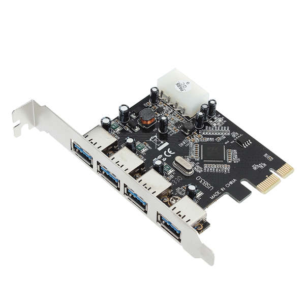4 Port USB 3.0 PCI-E Express Card Speed Up to 5GB