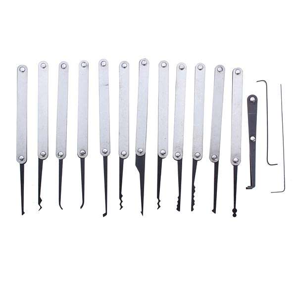 15 In 1 Stainless Steel Hook Lock Pick Set Locksmith tool