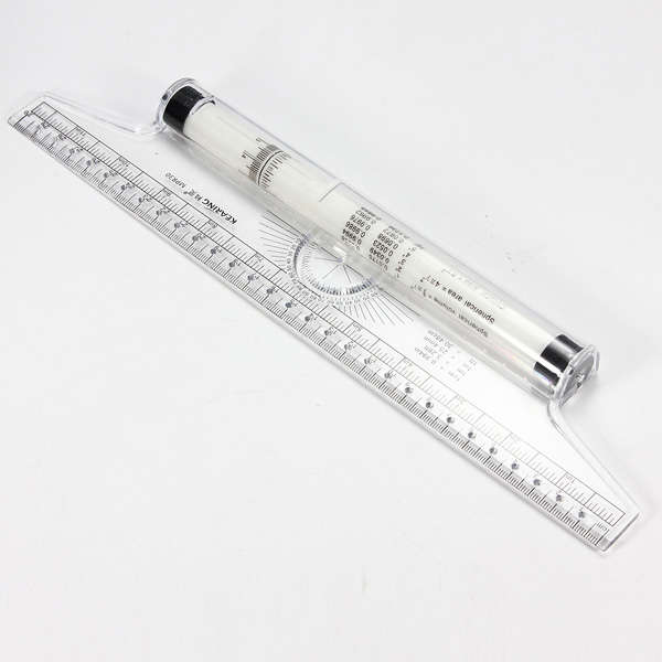 Clear Metric Parallel Multi-purpose Drawing Rolling Ruler