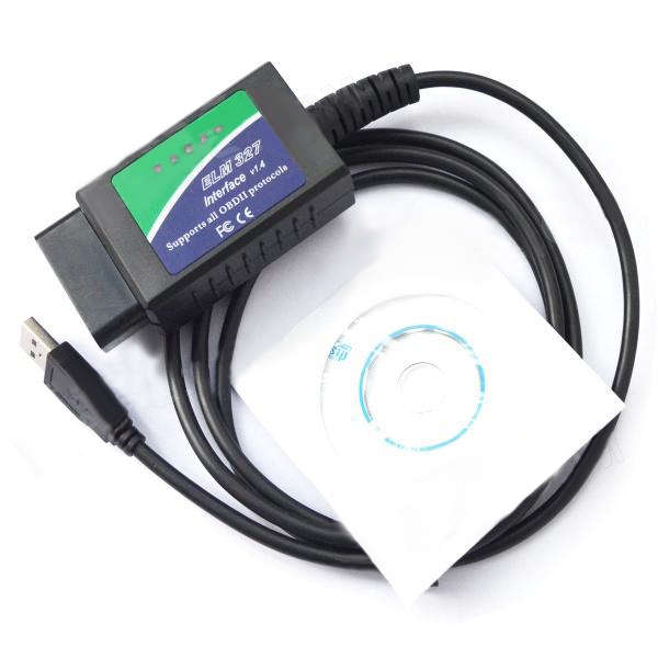 Car USB ELM327 OBD OBD2 Diagnostics Tool for Notebook and PC