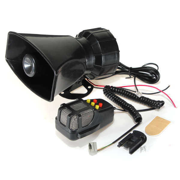 50W 12V 5Sounds Car Van Truck Speaker Loud Siren Horn 105db With MIC