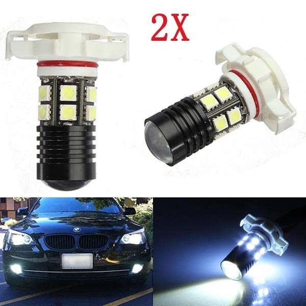 2x 5202 5201 H16 LED SMD DRL Driving Fog Light Bulb 5W White 12V