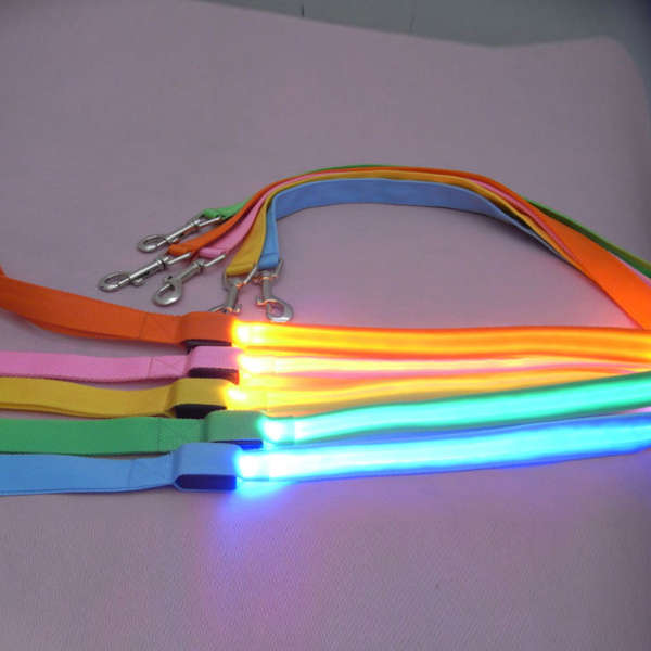 Strip LED Pet Leashes Colorful Series Dog Flashing Leashes