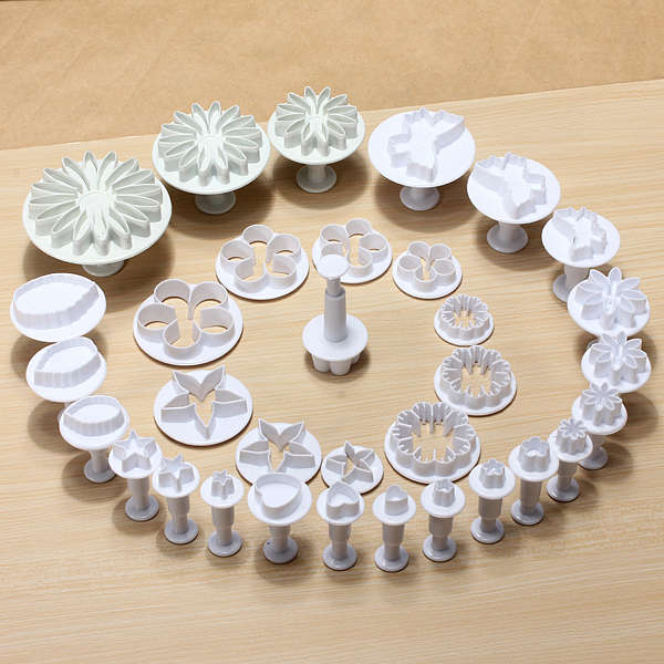10 Sets 33PCS Fondant Cake Decorating Mold Set 03105