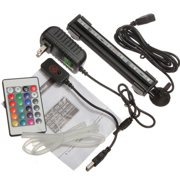 LED Remote Aquarium Moonlight Fish Tank LED Waterproof Lights Lamp