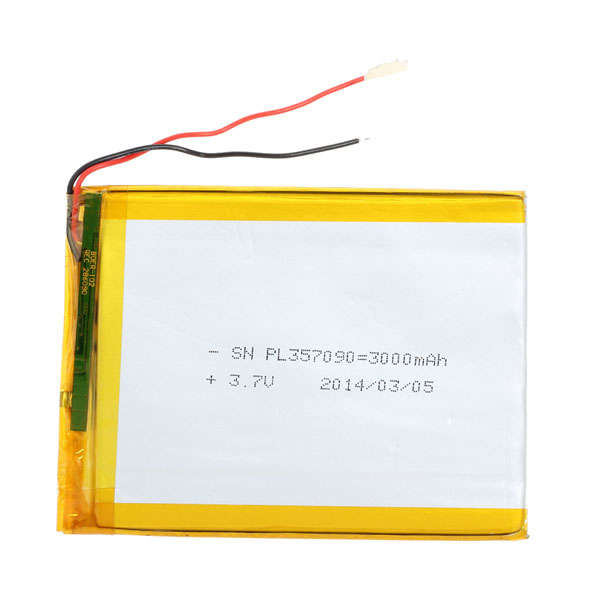 3000mAh 3.7V Rechargeable Lithium Battery For Tablet