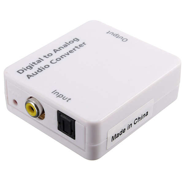 Optical Digital Coaxial Toslink Signal To Analog Audio Converter