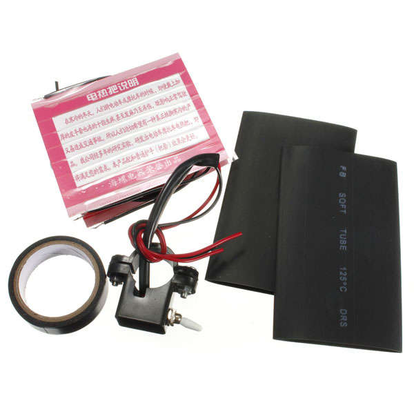 12V Universal Motorcycle Heated Grip Kit Pads Handlebar Heater Warm