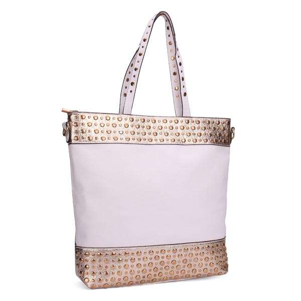 Women Simple Rivets Handbag