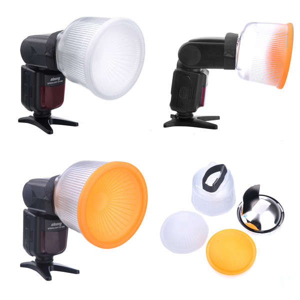 Universal NanGuang Lambency Soft Flash Diffuser Cover Set For Nikon Canon DSLR