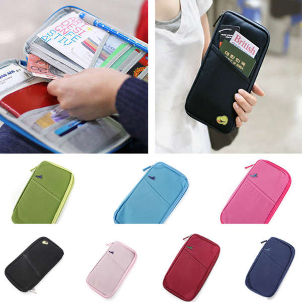 Multi-Color Travel Passport Holder Organizer Protector Wallet