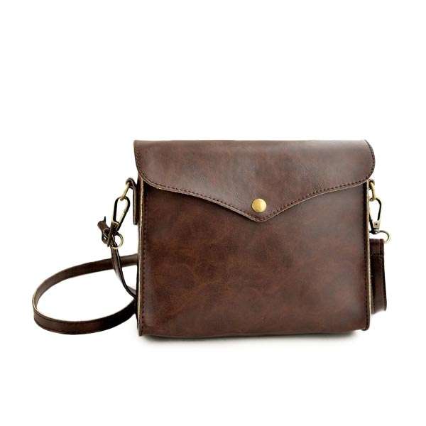 PU Leather Retro Vintage Small Shoulder Women Messenger Crossbody Bag