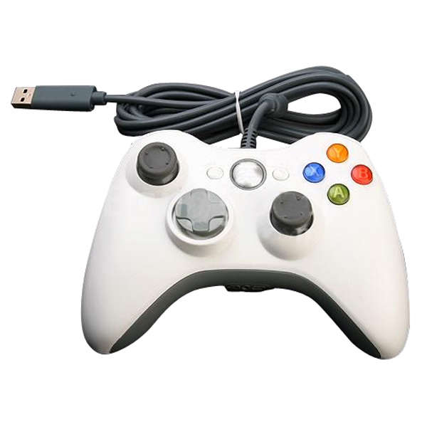 USB Wired Game Pad Gamepad Controller for Xbox 360 White