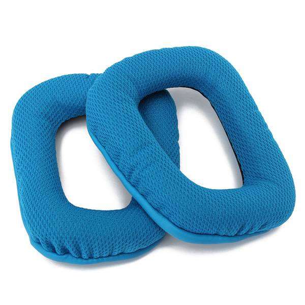 1Pair Blue Replacement Ear Pads for Logitech G35 G930 G430 F450
