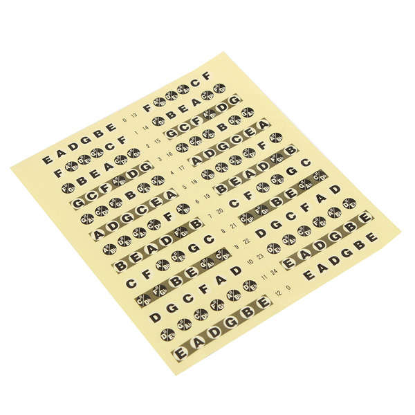 1pc Guitar Fretboard Note Sticker Musical Scale Label Beginner Decal