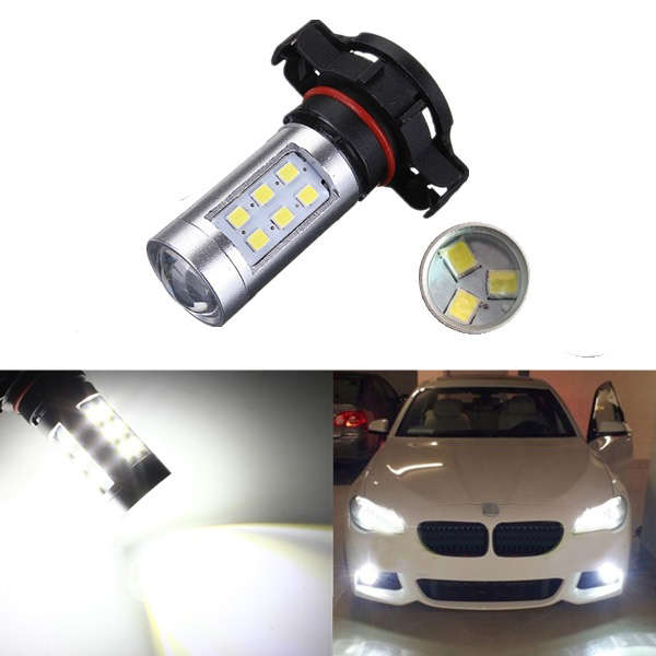 White 21W H16 High Power LED Bulbs For Fog Daytime Running Light