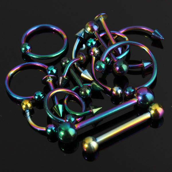 Body Jewelry Piercing Tool Kit Navel Ring Pliers Forceps Needles Set