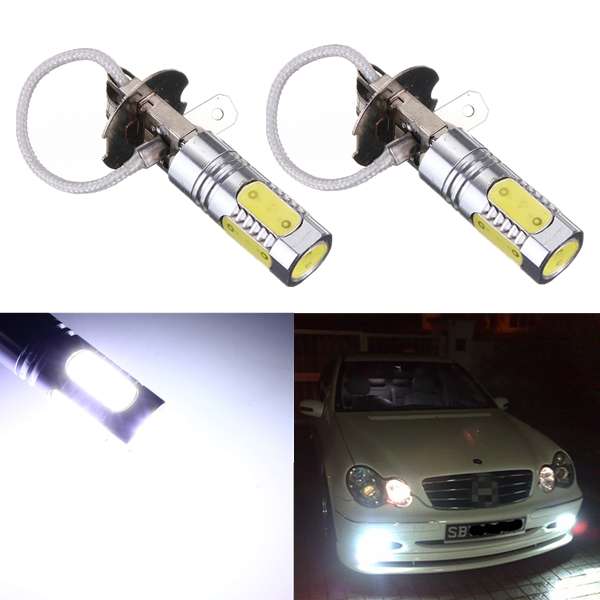 1pcs H3 12V 7.5W COB LED High Power Super White Headlight Fog Lamp