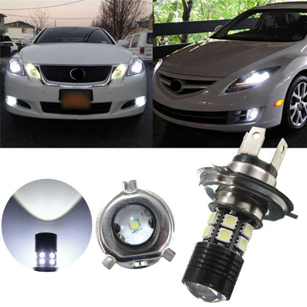 H4 12W White 5050 12SMD LED Car Head Light Bulb