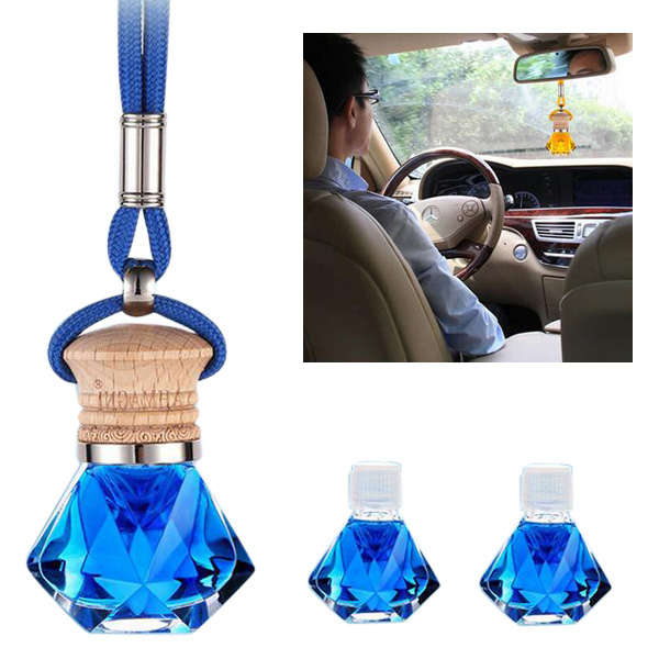 3pcs 6ML Car Air Purifiers Auto Freshener Essential Oil Car Perfume Pendants