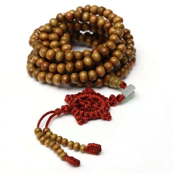 216 Sandalwood Buddhist Buddha Prayer Bead Mala Necklace Bracelet