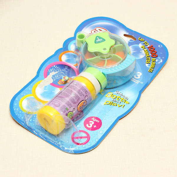 Bubble Machine Manual Fan Gun Bubble Machine Children Gift