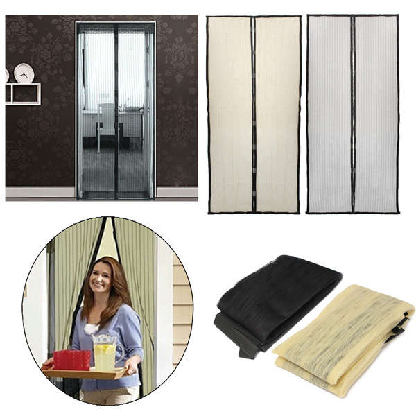 210X100cm Automatic Closing Magnetic Door Screen Anti-mosquito Mesh Door Curtain
