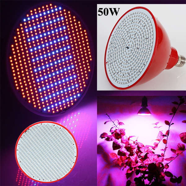50W E27 Garden Red Plant Growth LED Bulb Greenhouse Plant Seedling Light
