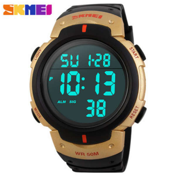 SKMEI 1068 Unisex LED Digital Alarm Waterproof Military Sport Watch