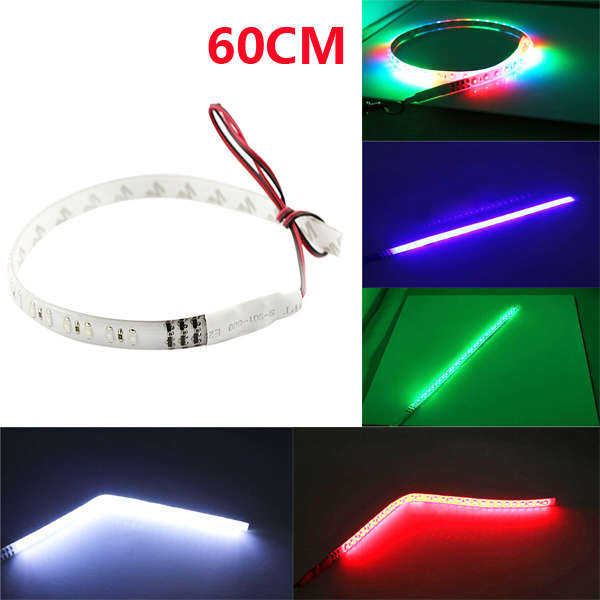 60CM 3528 64 Car LED Decoration Strip Lamp Knight Rider Light Waterproof