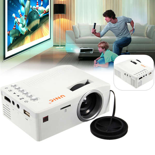 Full HD 1080P Home Theater LED Mini Portable Projector Cinema USB TV SD AV