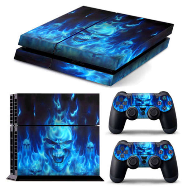 Skull Skin Sticker Cover For PS4 Playstation Console + 2 Controller Vinyl Decal