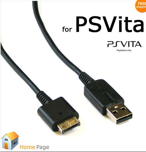 1.5M USB Data Transfer Sync Charger 2 in 1 Cable for PS Vita PSV