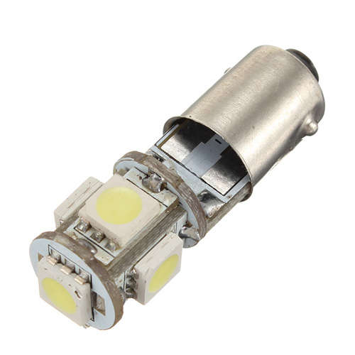 BA9S 5 SMD 5050 LED Pure White Canbus Error Free Interior Car Light Bulb