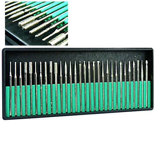 30Pcs Electric Nail Art File Drill Bits Kits Shank Set