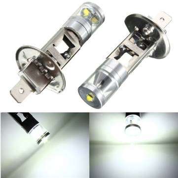 2pcs H1 Pure White Lens LED SMD 5W 448 Bulbs Main Beam Headlight