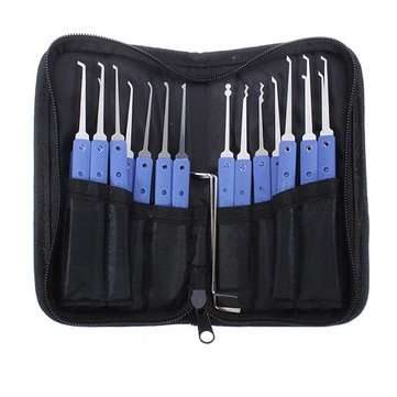 KLOM KL-318 18 in 1 Stainless Steel Lock Pick Set Locksmith Tools
