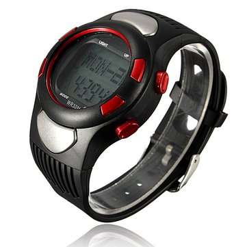 Sports Fitness Watch Pedometer Pulse Heart Rate Calories Monitor
