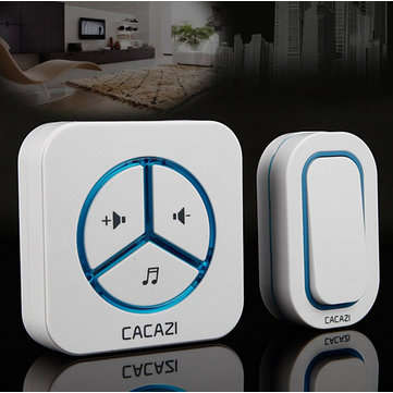 CACAZI 9909 48 Melody Chime US Plug Wireless Doorbell Alarm