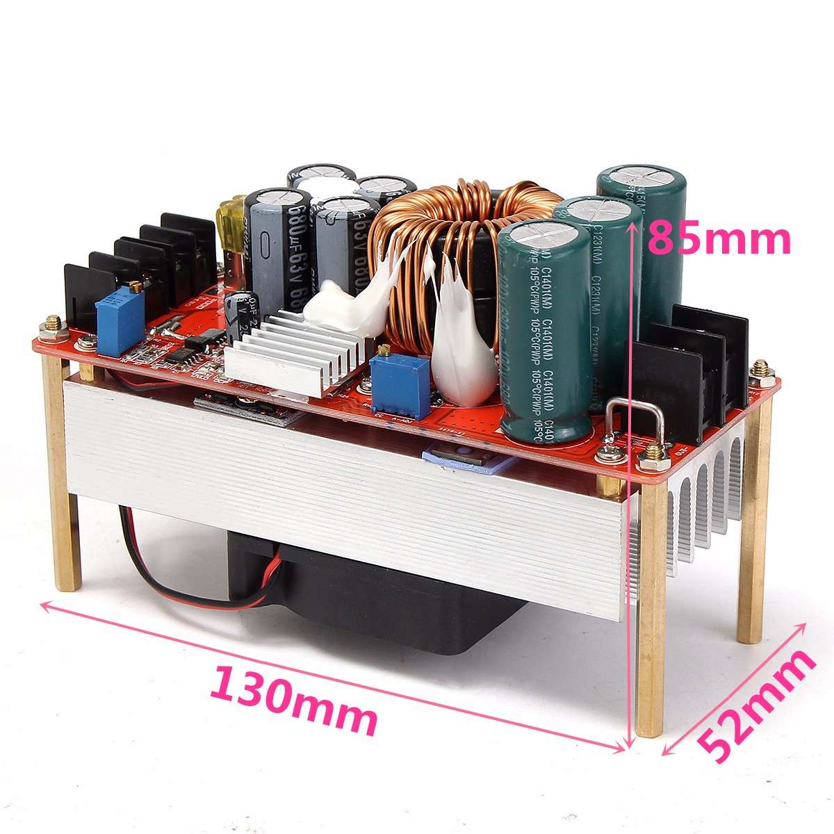 DC10-60V 30A 1500W To 12-90V Boost Converter Step Up Power Supply Module - 0.46kg