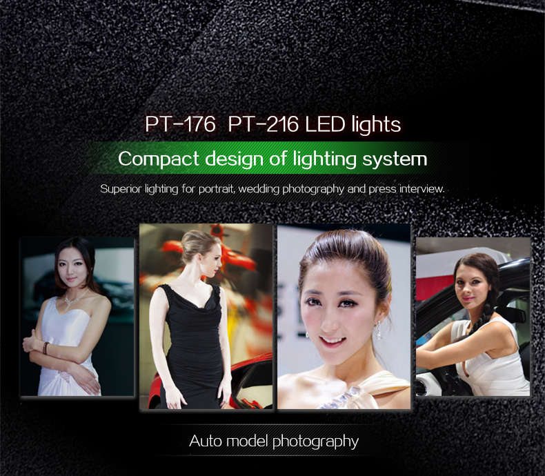 TOLIFO PT-176S LED Camera Video Light Bi-color Temperature Adjustable Photography for DSLR Camera -