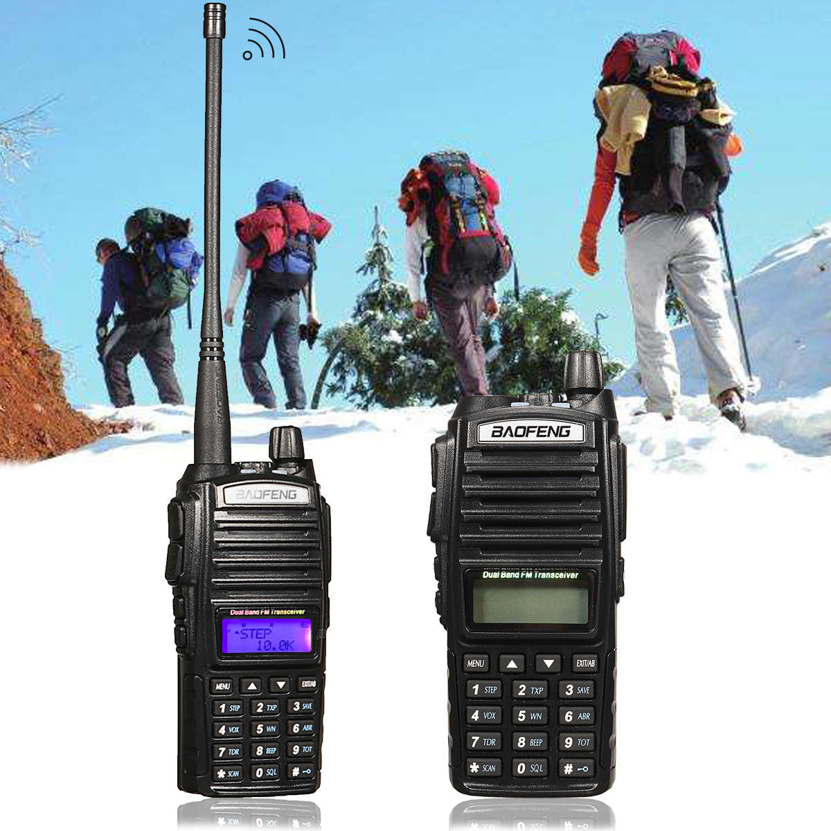 BaoFeng UV-82 Portable High Power Dual Band Radio Walkie Talkie Two Way Radio - 0.46kg