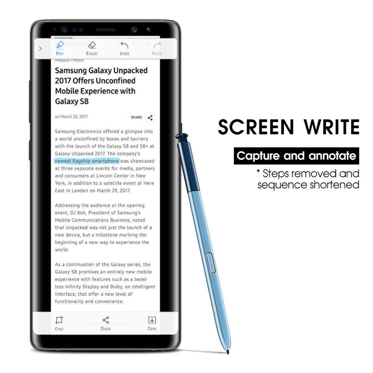 Stylus S Pen For Samsung Galaxy Note 8 AT&T Verizon T-Mobile Sprint