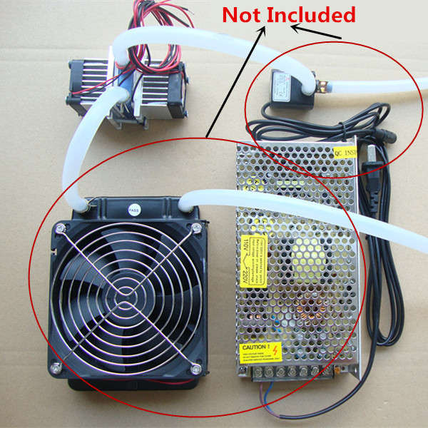 DIY Thermoelectric Peltier Refrigeration Cooling System + Fan Kit - 0.20kg