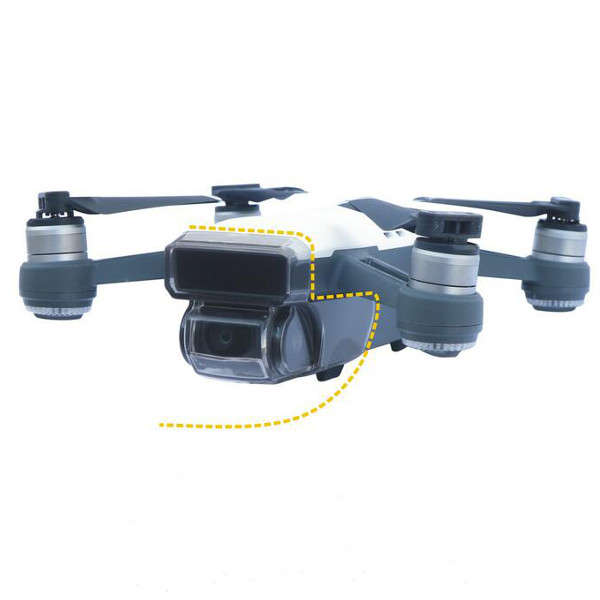 5-in-1 Gimbal Camera Lens Sensor Screen Cover Case Cap Protector Guard For DJI SPARK Drone - 0.02kg