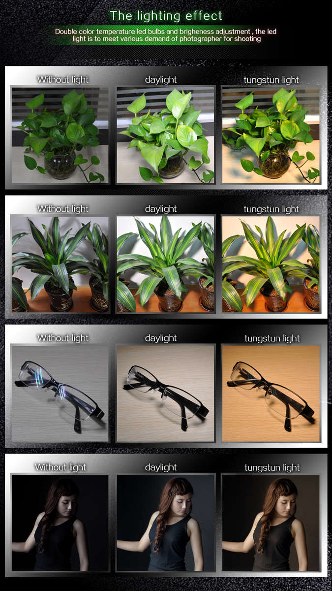 TOLIFO PT-176S LED Camera Video Light Bi-color Temperature Adjustable Photography for DSLR Camera -