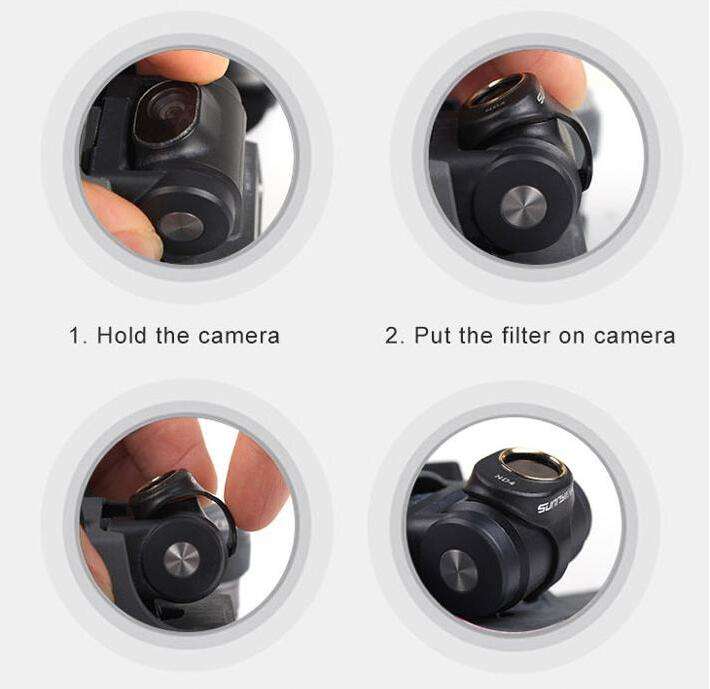 Sunnylife Camera Lens Filter CPL MCUV ND8 ND16 ND32 Not Affect Gimbal Self-inspection For DJI Spark