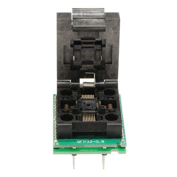 Flap QFP32 TQFP32 PQFP32 TO DIP32 Programmer Socket Adapter Universal Converter - 0.04kg